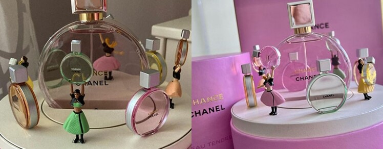 Chanel outlet tendre set