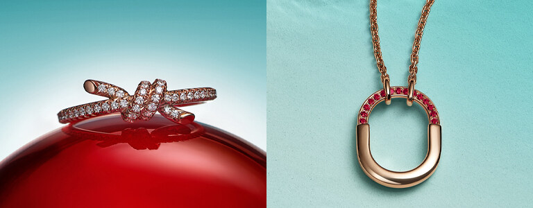 新年開運就從紅色珠寶下手！Tiffany & Co. 首度推出新春「Tiffany Lock 系列紅寶石項鍊 」