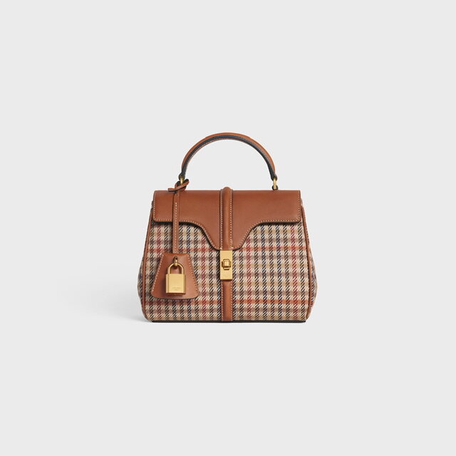 Celine 16 粗花呢及天然小牛皮迷你手袋 $25,000