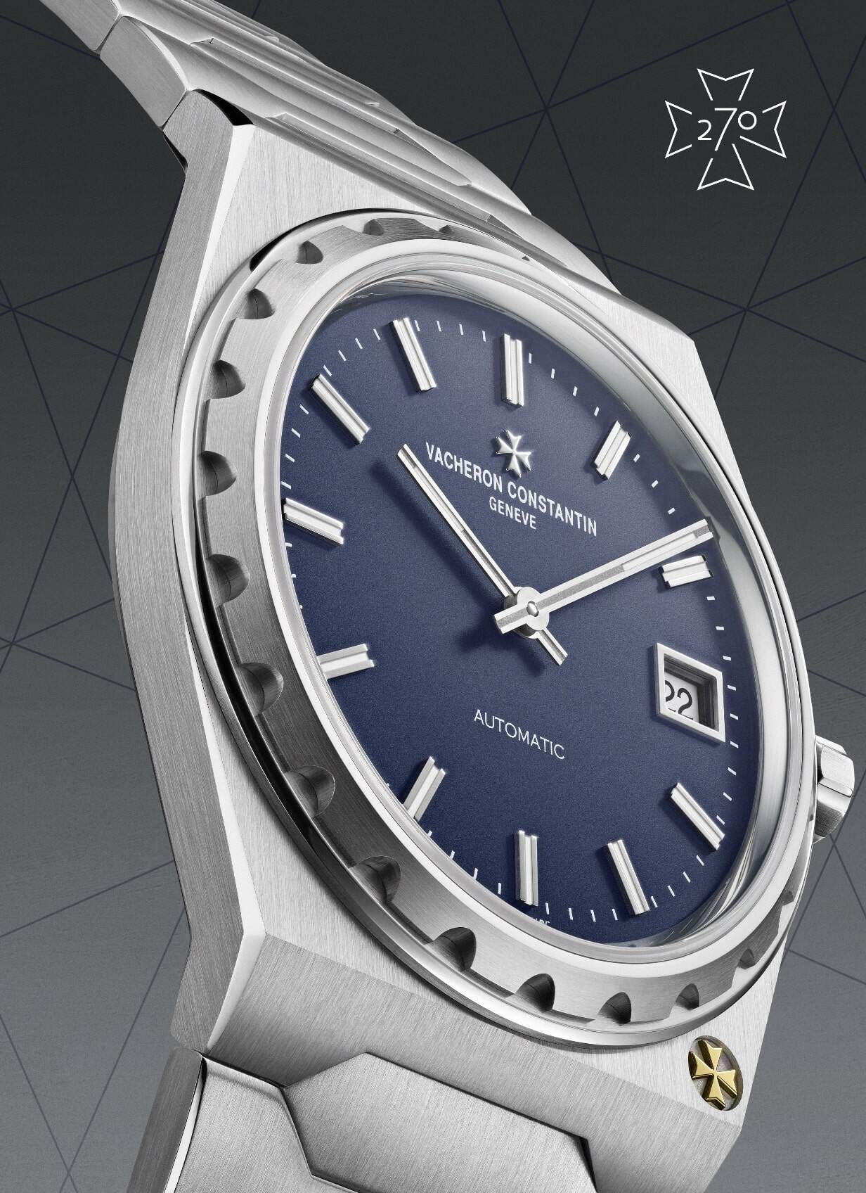 Vacheron Constantin新款Historiques 222 精鋼腕錶登場｜江詩丹頓復刻1977年傳奇設計為270周年揭開序幕