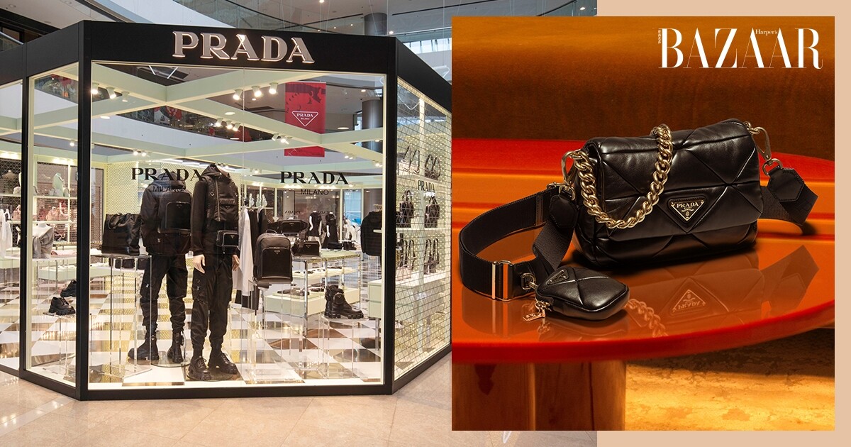 Prada's new collection preview at the 'Prada Symbols' ifc pop-up