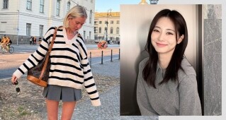 「翻領毛衣」韓國時尚女生都在穿！Polo 領口冷衫輕鬆打層次感穿搭