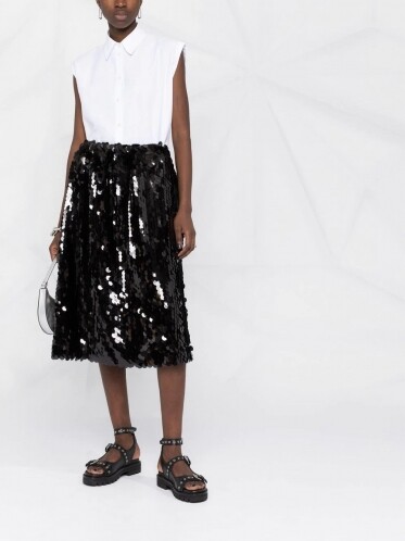 Comme Des Garçons sequinned midi skirt