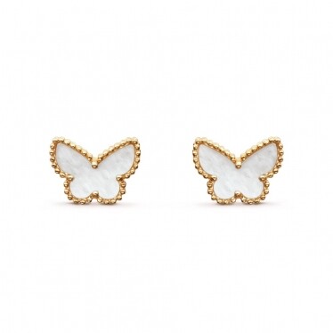 Van Cleeef & Arpels Sweet Alhambra butterfly earstuds