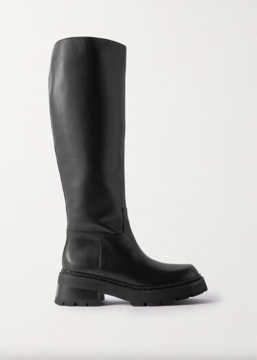 BY FAR Russel leather knee boots