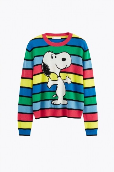 Chinti & Parker Multicolour Wool-Cashmere Snoopy Stripe Sweater