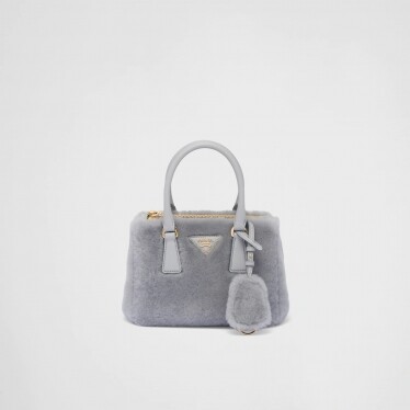 Prada Galleria shearling mini-bag