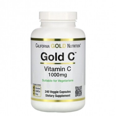 California Gold Nutrition金C粉維他命C素食膠囊