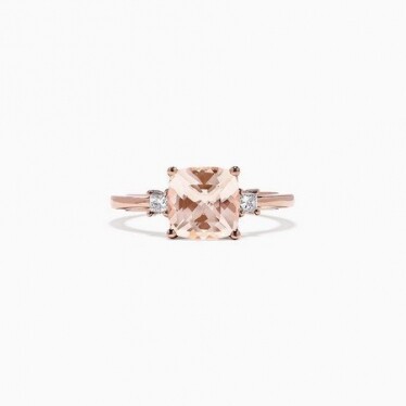 Effy Blush 14K Rose Gold Morganite and Diamond Ring, 1.71 TCW