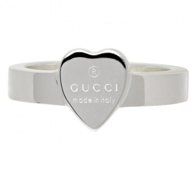 GUCCI Silver Heart Ring
