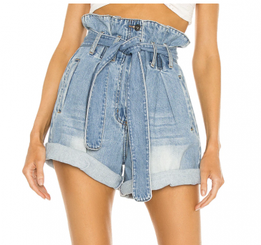 Paperbag Denim Short