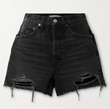 RE/DONE 50s distressed denim shorts