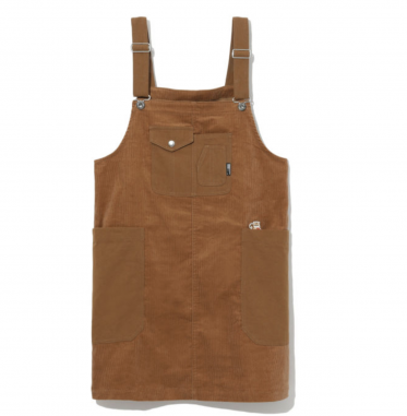 :CHOCOOLATE Corduroy animal badge apron skirt