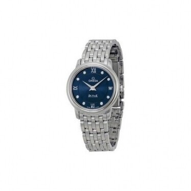 OMEGA DeVille Prestige Blue Diamond Dial Ladies Watch