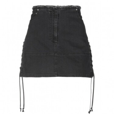 MCQ ALEXANDER MCQUEEN 飾繩牛仔短裙 MCQ ALEXANDER MCQUEEN 飾繩牛仔短裙