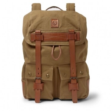 Belstaff 帆布飾皮背囊 Belstaff 帆布飾皮背囊