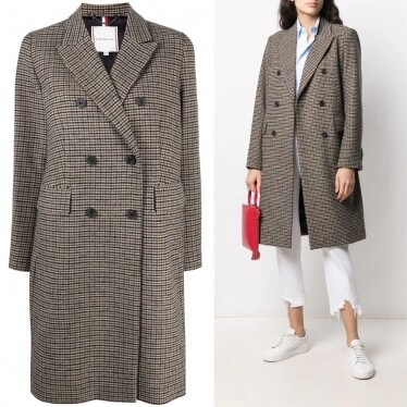 Tommy Hilfiger double-breasted houndstooth coat Tommy Hilfiger double-breasted houndstooth coat
