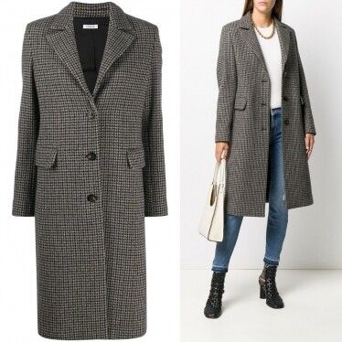P.A.R.O.S.H. houndstooth pattern coat