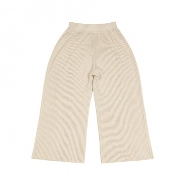 LASTICA Made By ANNALISA BUCCI Cashmere Ribbed Cream Pants
