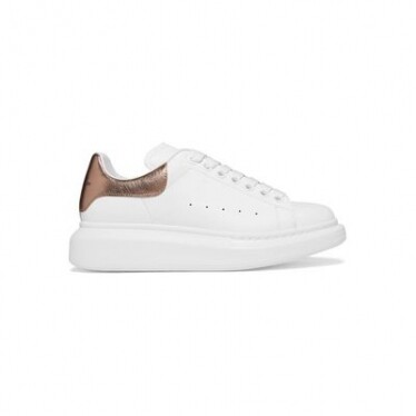 ALEXANDER MCQUEEN Leather exaggerated-sole sneakers