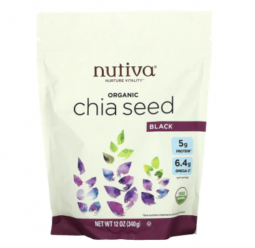 Nutiva, 有機奇亞籽,黑色,12 盎司(340 克) Nutiva, 有機奇亞籽,黑色,12 盎司(340 克)