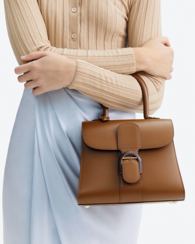 Delvaux Brillant PM Wood Buckle 手袋 $65,900
