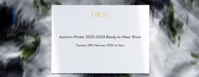 巴黎實時直擊：Dior 2023 秋冬系列