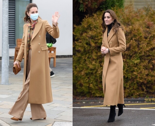Kate Middleton 的 Massimo Dutti 的駝色大褸 Kate Middleton 的 Massimo Dutti 的駝色大褸