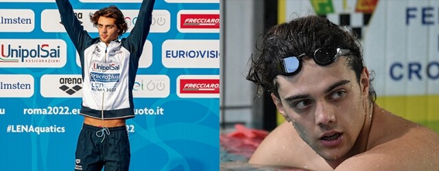 女子游泳選手的泳衣姿　　裸 巴黎奧運100 米背泳金牌男神Thomas Ceccon 是誰？擁雕塑般臉蛋、超養眼肌肉「人魚線」一夜爆紅引轟動！
