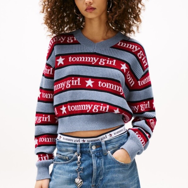 Tommy Hilfiger Tommy Girl 寬鬆條紋毛衣 $1,390