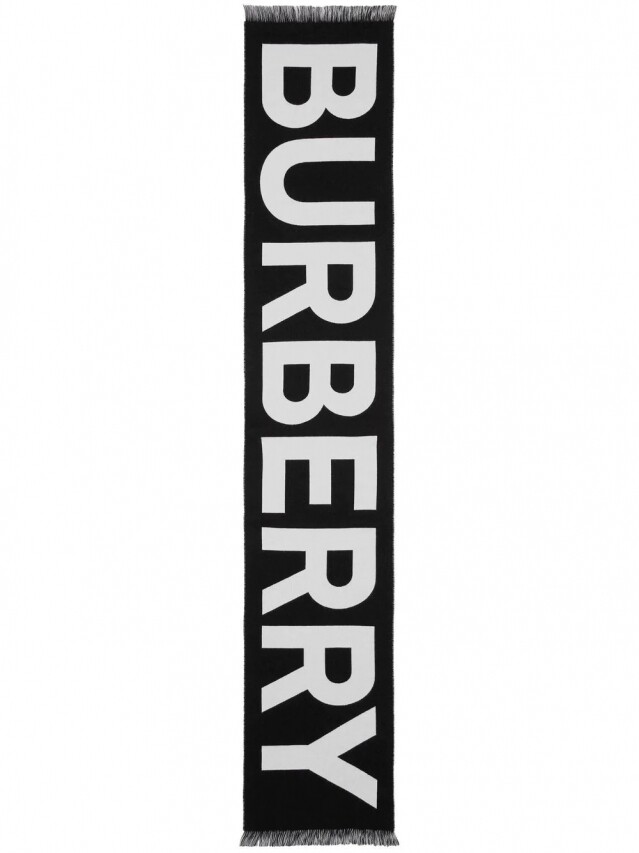 名牌頸巾推介：Burberry Logo 頸巾 $3,200