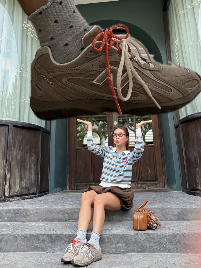 「平替版」Miu Miu 波鞋大熱？New Balance 全新 204L 復古薄底鞋款，張員瑛搶先穿上