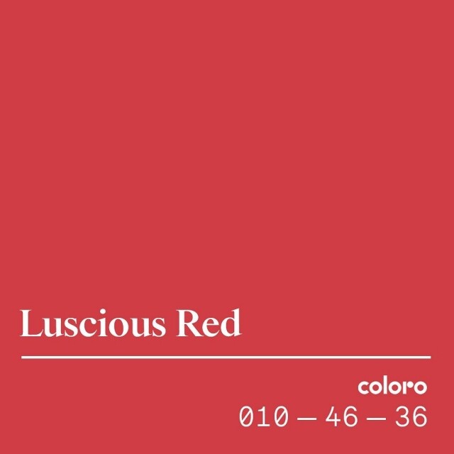 2023 春夏代表色：魅惑紅（Luscious Red）