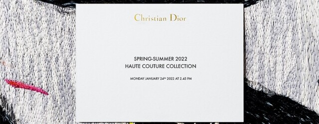 巴黎直擊:Dior 2022 春夏高級訂造服系列 巴黎直擊:Dior 2022 春夏高級訂造服系列