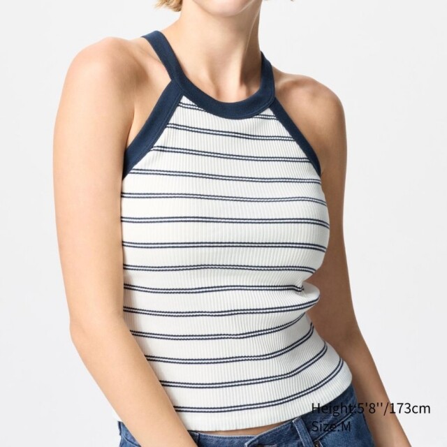 Uniqlo 女裝掛頸背心附胸墊 $149