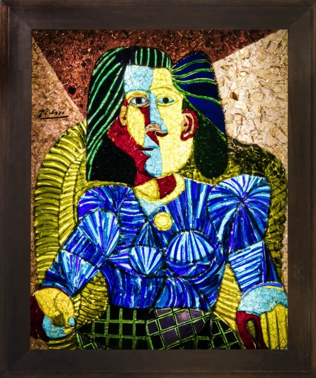畢加索展作品：坐著的女人（Femme assise）