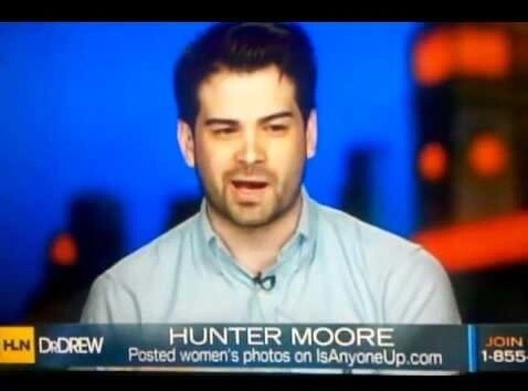 Hunter Moore 自信到一個地步，就連上電視公開與受害者對質也絕對歡迎