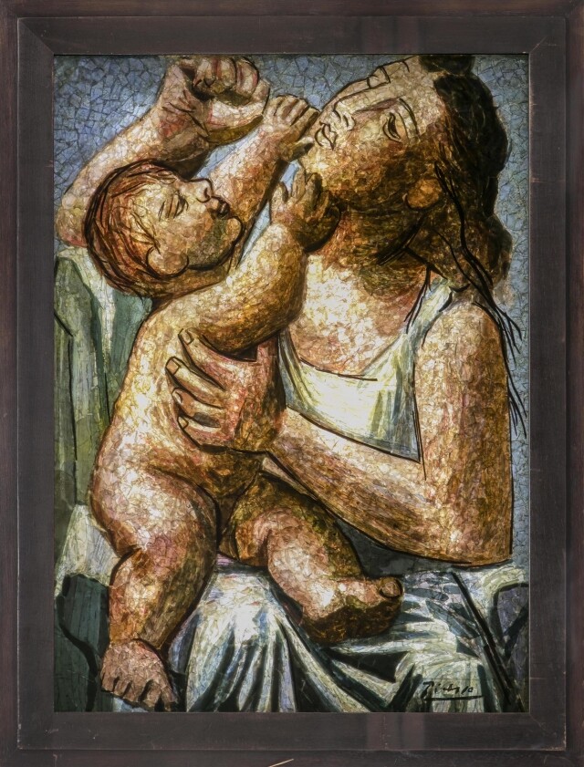 畢加索展作品：母親和孩子（Mere et Enfant）