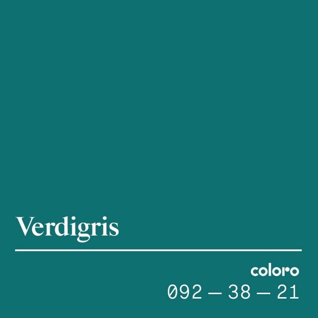 2023 春夏代表色：銅綠（Verdigris）