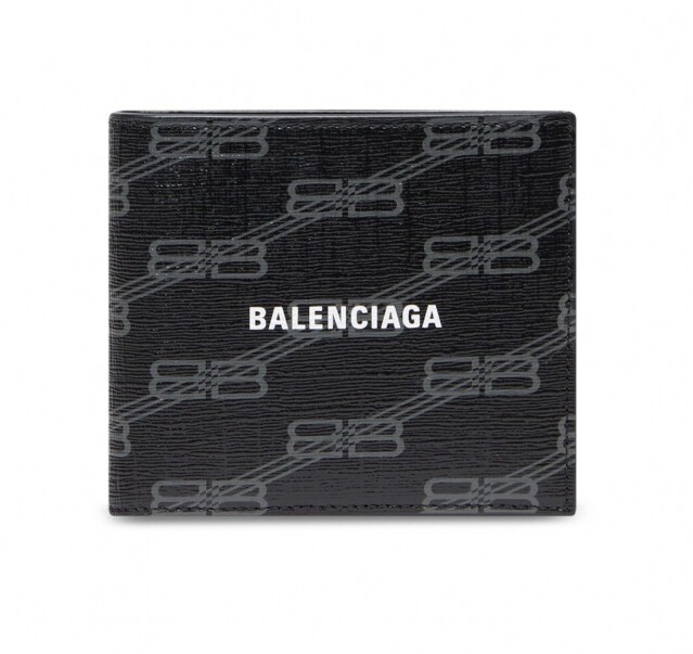男裝名牌銀包推薦 11：Balenciaga logo 花紋銀包 $3,300