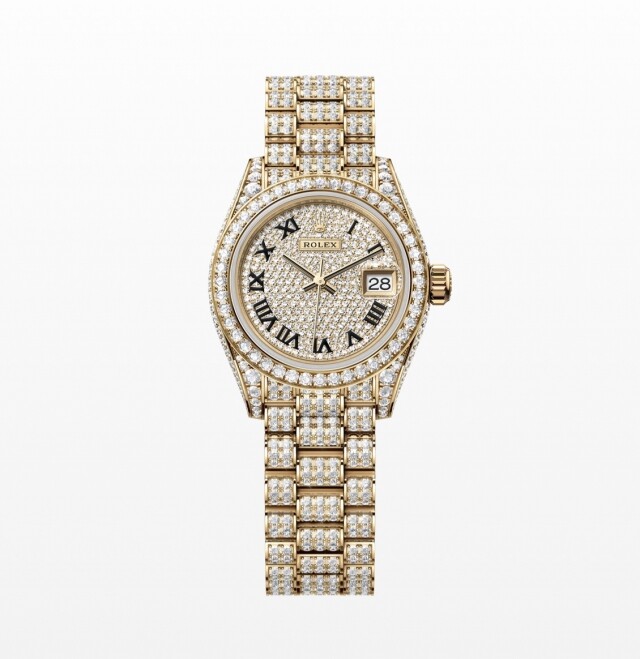 10. 爆鑽款 Rolex Lady-Datejust Ref. 279458RBR