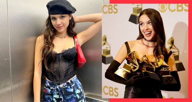 新世代女歌手 Olivia Rodrigo 成為格林美獎「三冠后」贏盡掌聲 ，私下 Y2K 穿搭也被瘋狂按讚！