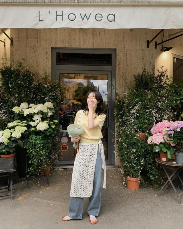 奶油黃夏天穿搭：上衣