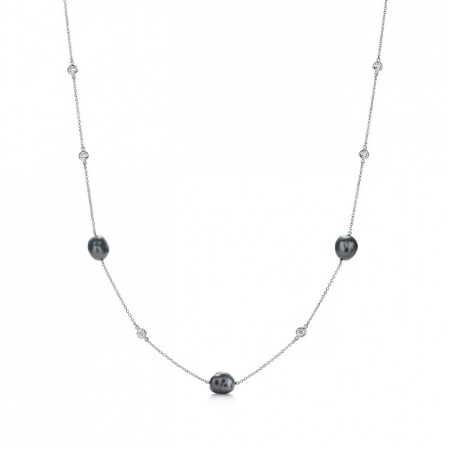 黑珍珠首飾推薦：Tiffany & Co. 珍珠頸鏈