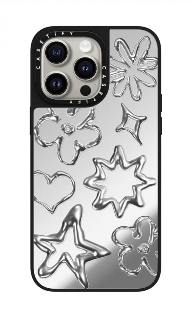 CASETiFY Chrome Doodles 鏡面手機殼
