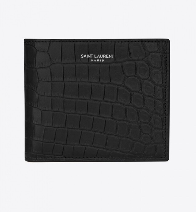 男裝名牌銀包推薦:Saint Laurent 鱷魚壓紋銀包 $4,450 男裝名牌銀包推薦:Saint Laurent 鱷魚壓紋銀包 $4,450