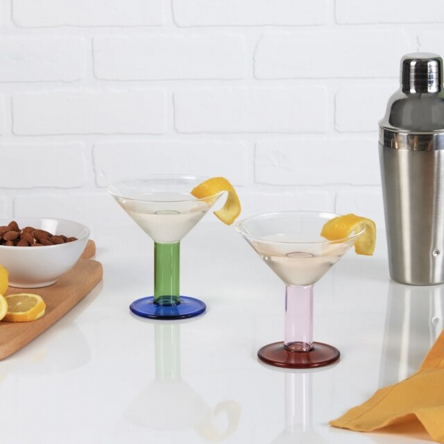 聖誕禮物推薦2023：Bodum Oktett 玻璃酒杯 Chunky Martini Glasses  $258 @Moma Design Store