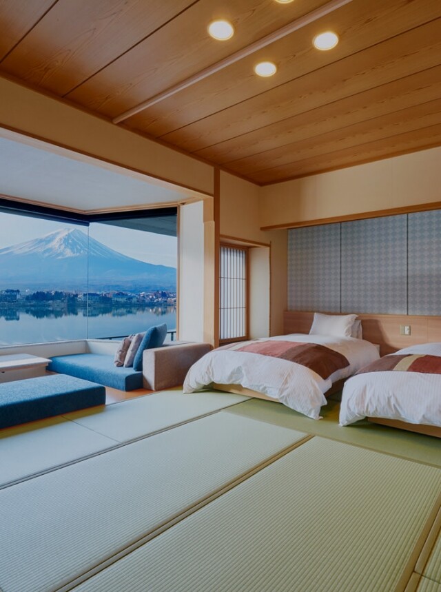 富士山河口湖酒店推介｜10 間富士山靚景旅館！一泊二食、日式溫泉、私人風呂