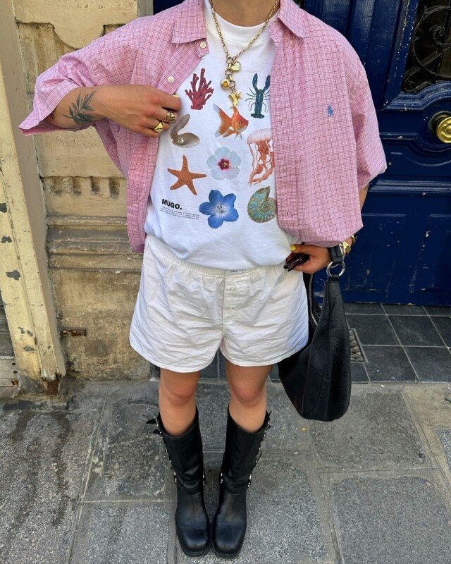 Boxer Shorts 女裝穿搭 Boxer Shorts 女裝穿搭