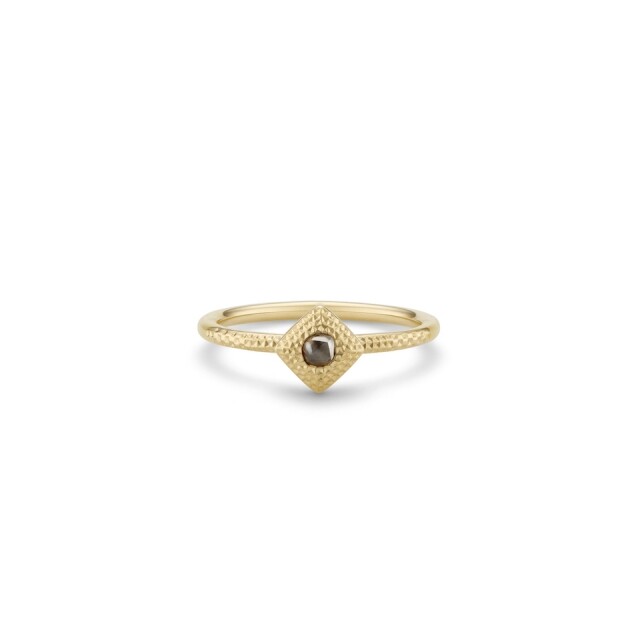 Talisman 黃金鑽石原石曡戴戒指